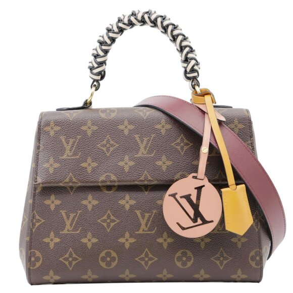 Louis Vuitton  Braided Cluny BB Monogram Canvas Shoulder Bag Brown - Picture 1 of 12